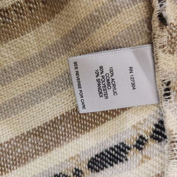 John Mark Sweater Vest Southwestern Boho Brown/Beige Fringe sz XL - Picture 7 of 8